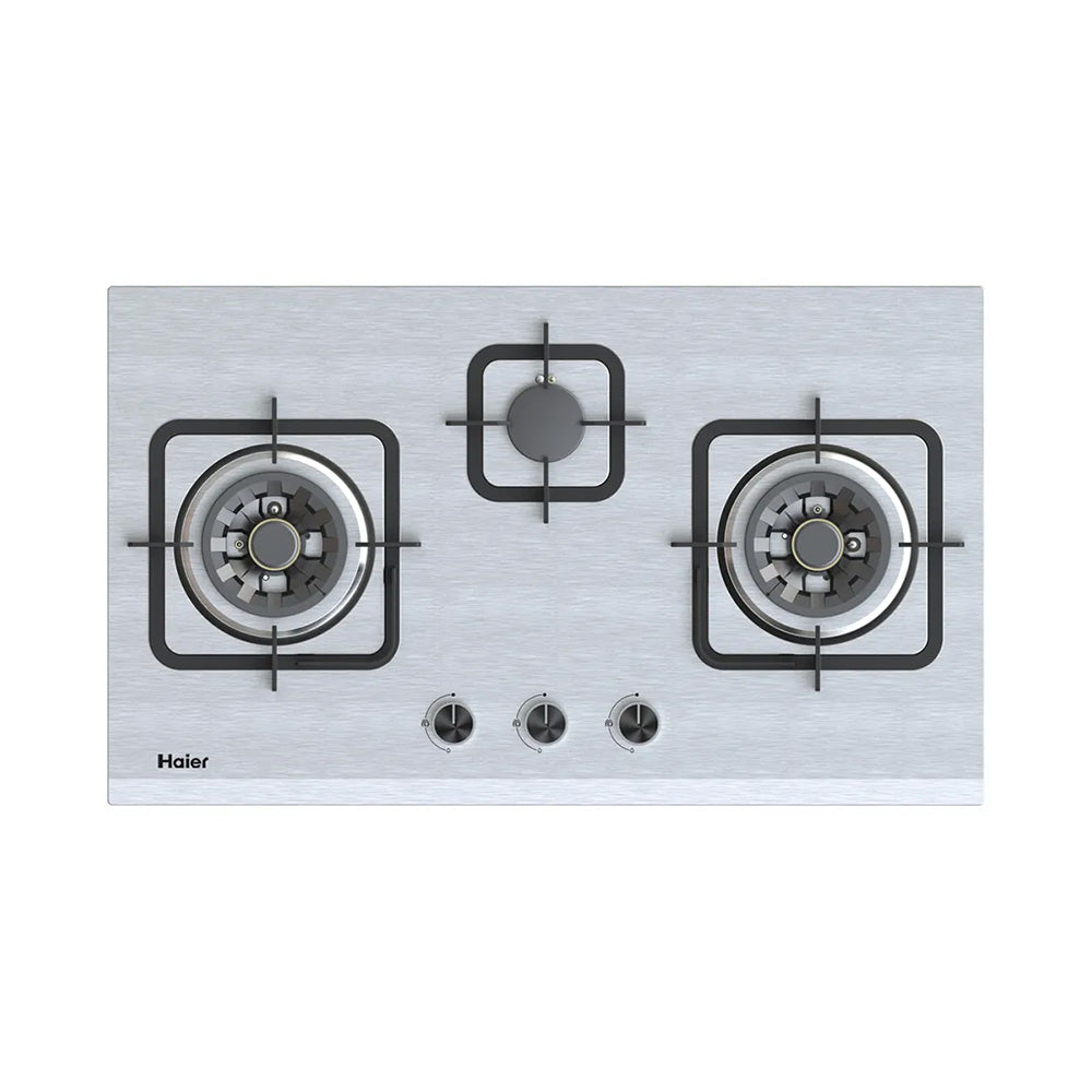 Q87388-LPG HAIER STAINLESS STEEL 3BURNER HOB Model HCC-Q87388 LPG - Image 1