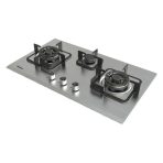 HAIER STAINLESS STEEL 3BURNER HOB Model HCC-Q87388 LPG - Image 2