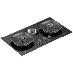 HAIER GLASS 3BURNER HOB Model HCC-Q88396B LPG - Image 2